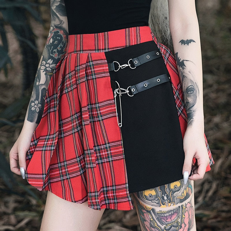 mini jupe gothique femme