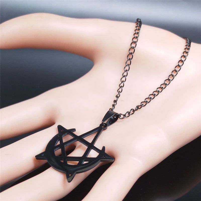 😈 Pendentif pentagramme Gothique - L'antre de Lilith
